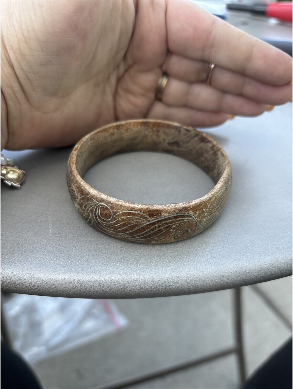 Wooden Bangle Bracelet